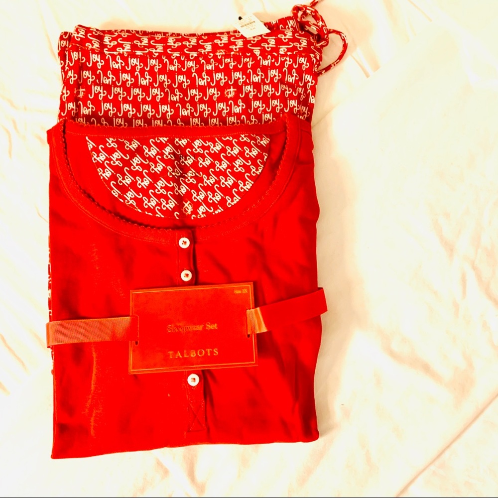 NWT Talbots KNIT PAJAMA SET - Joy